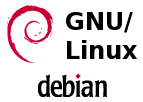 Powered by Debian GNU/Linux